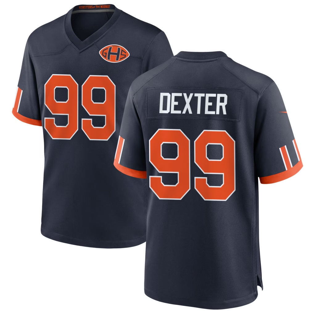 C.Bears #99 Gervon Dexter Sr Player Navy 2026 Rivalries Collection Home Game Gdoa Stitched Jerseys