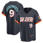 S.Diego Padres #9 Jake Cronenworth Player Obsidian 2026 City Connect Home Limited T-shirt Fdoa Stitched Jerseys