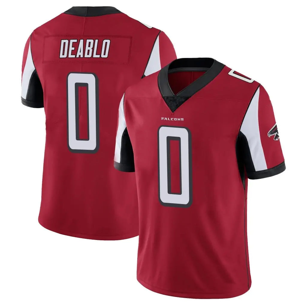 A.Falcons #0 Divine Deablo Player Red Color Vapor Untouchable Limited Home Game Gdoa Stitched Jerseys
