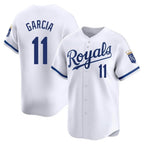 KC.Royals #11 Maikel Garcia Player White Alt Limited Home Gdoa Stitched Jerseys