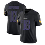 M.Vikings #18 Justin Jefferson Player Black Impact LImited Home Game Gdoa Stitched Jerseys