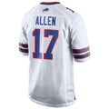 B.Bills #17 Josh Allen Player White Game Gdoa Stitched Jerseys
