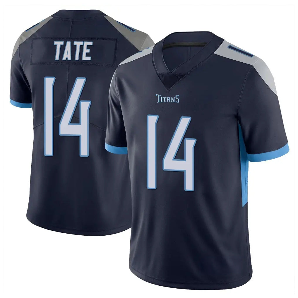 T.Titans #14 Carnell Tate Player Navy Limited Vapor Untouchable Home Game Gdoa Stitched Jerseys