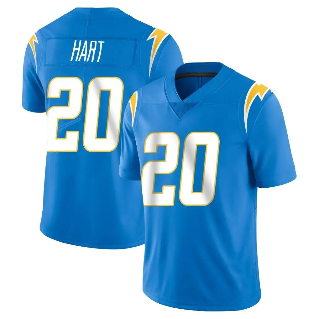 LA.Chargers #20 Cam Hart Player Blue Limited Vapor Untouchable Home Game Gdoa Stitched Jerseys