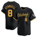 P.Pirates #8 Willie Stargell Player Black Alt Home Limited Fdoa Stitched Jerseys