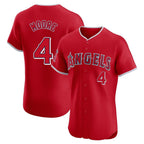 LA.Angels #4 Christian Moore Player Red Home Limited Elite Fdoa Stitched Jerseys