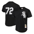 C.White Sox #72 Carlton Fisk Player Black Mitchell & Ness Cooperstown Collection Mesh Game Gdoa Stitched Jerseys