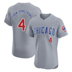 C.Cubs #4 Pete Crow-Armstrong Player Gray Road Limited Elite Home Gdoa Stitched Jerseys
