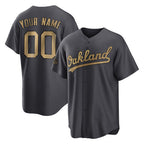 Custom Athletics Charcoal All-Star Home Game Any name & number Gdoa Stitched Jerseys