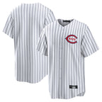 C.Reds ## Red Blank Player White Stripe Field of Dreams Game Home Gdoa Stitched Jerseys