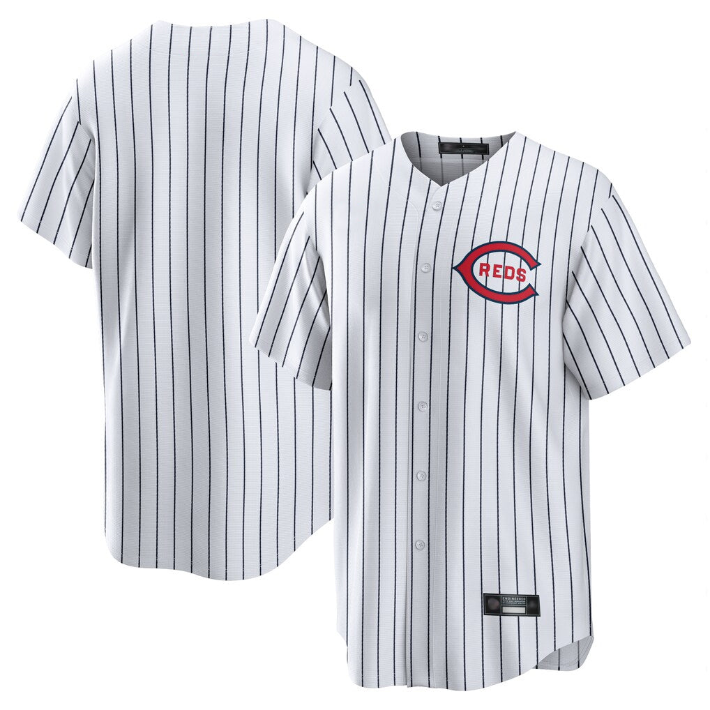 C.Reds ## Red Blank Player White Stripe Field of Dreams Game Home Gdoa Stitched Jerseys