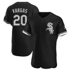 C.White Sox #20 Miguel Vargas Player Black Limited Elite Home Gdoa Stitched Jerseys