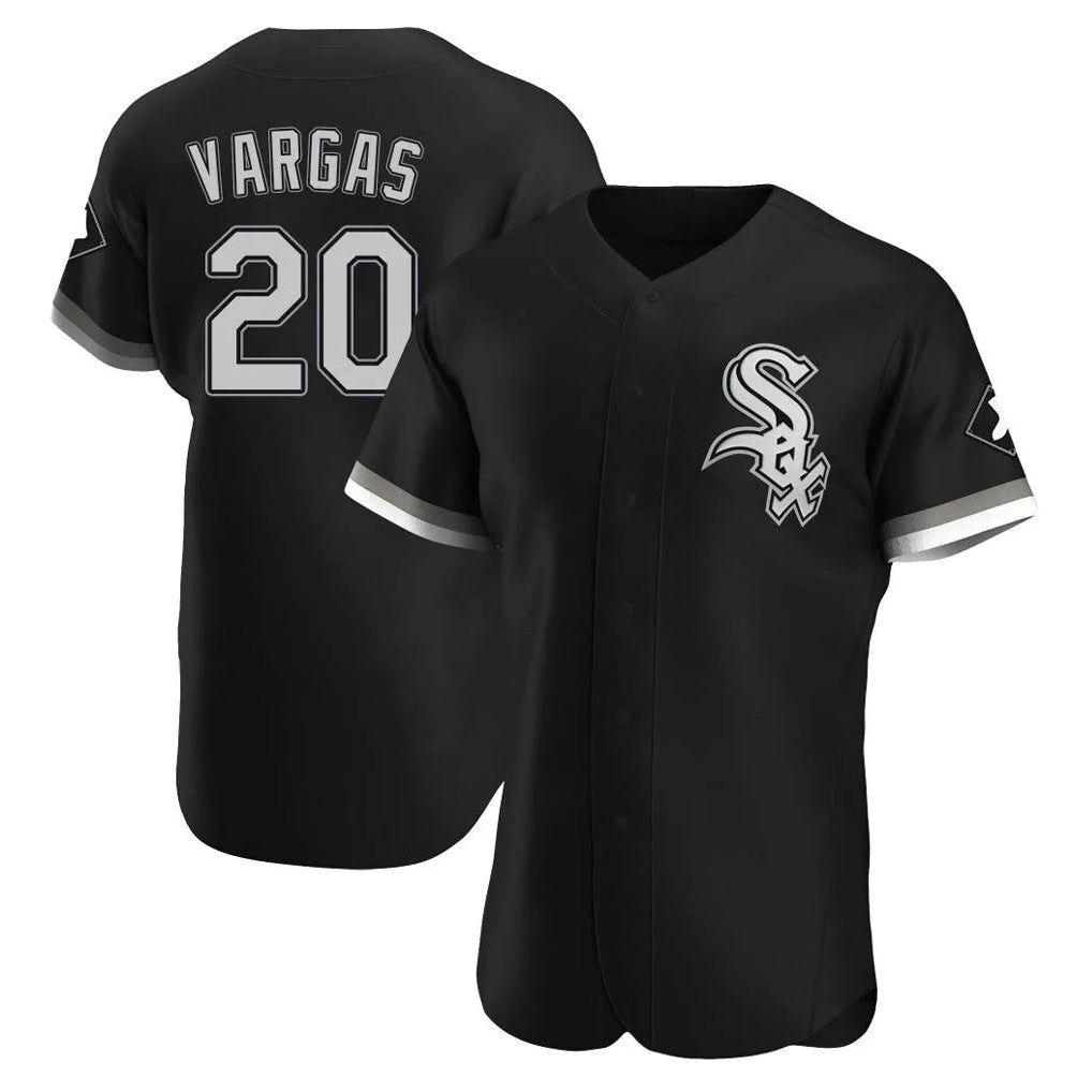 C.White Sox #20 Miguel Vargas Player Black Limited Elite Home Gdoa Stitched Jerseys