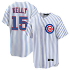 C.Cubs #15 Carson Kelly Player White Game Home Gdoa Stitched Jerseys