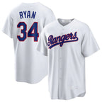 T.Rangers #34 Nolan Ryan Player White Home Game Fdoa Stitched Jerseys