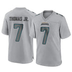 J.Jaguars #7 Brian Thomas Jr. Player Gray Atmosphere Fashion Home Game Gdoa Stitched Jerseys