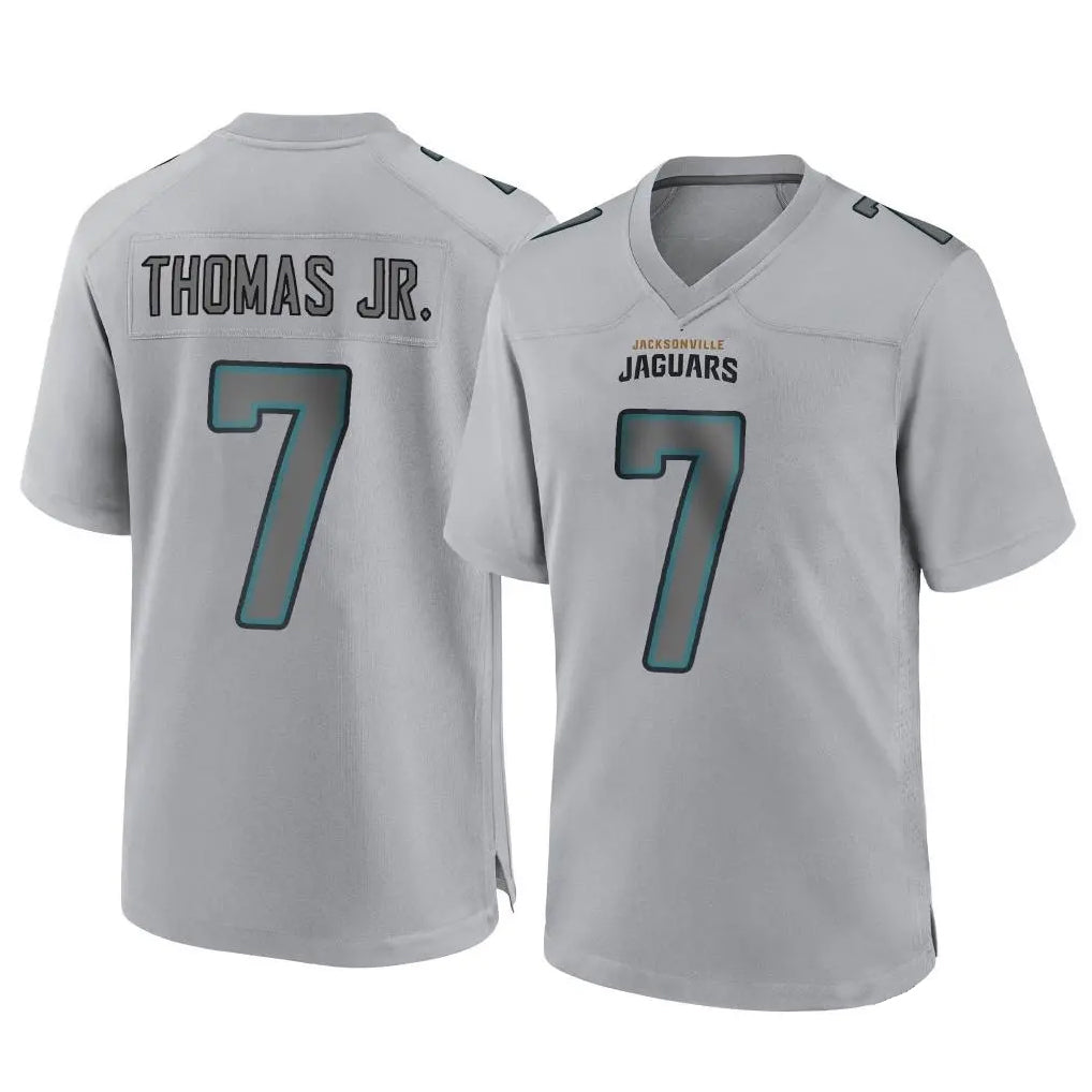 J.Jaguars #7 Brian Thomas Jr. Player Gray Atmosphere Fashion Home Game Gdoa Stitched Jerseys