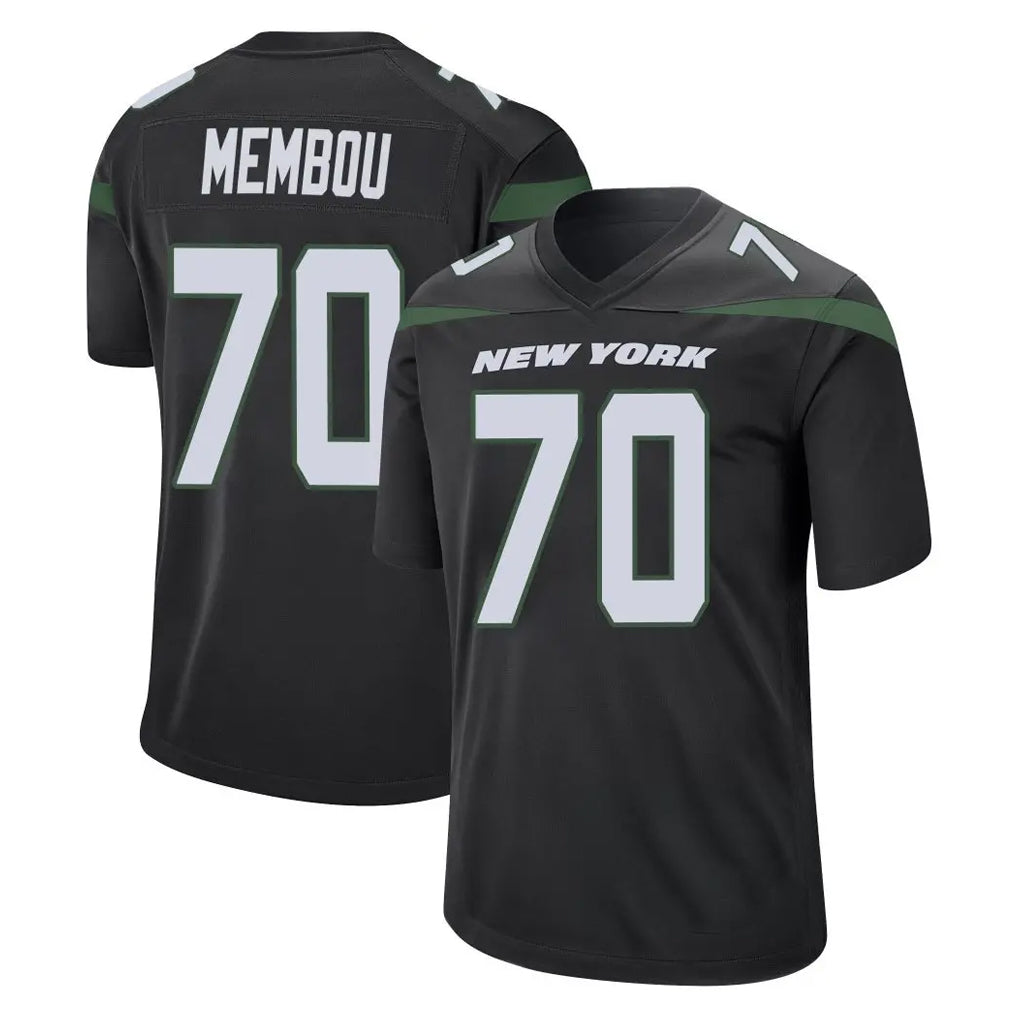 NY.Jets #70 Armand Membou Player Stealth Black Home Game Gdoa Stitched Jerseys