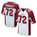 A.Cardinals #72 Hjalte Froholdt Player White Cardinal Home Game Gdoa Stitched Jerseys