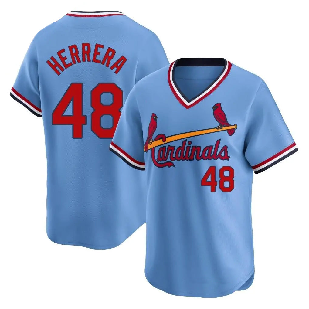 St. Louis Cardinals #48 Ivan Herrera Player Light Blue City Connect Home T-shirt Fdoa Stitched Jerseys