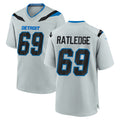 D.Lions #69 Tate Ratledge Player Silver 2026 Rivalries Collection Home Game Gdoa Stitched Jerseys