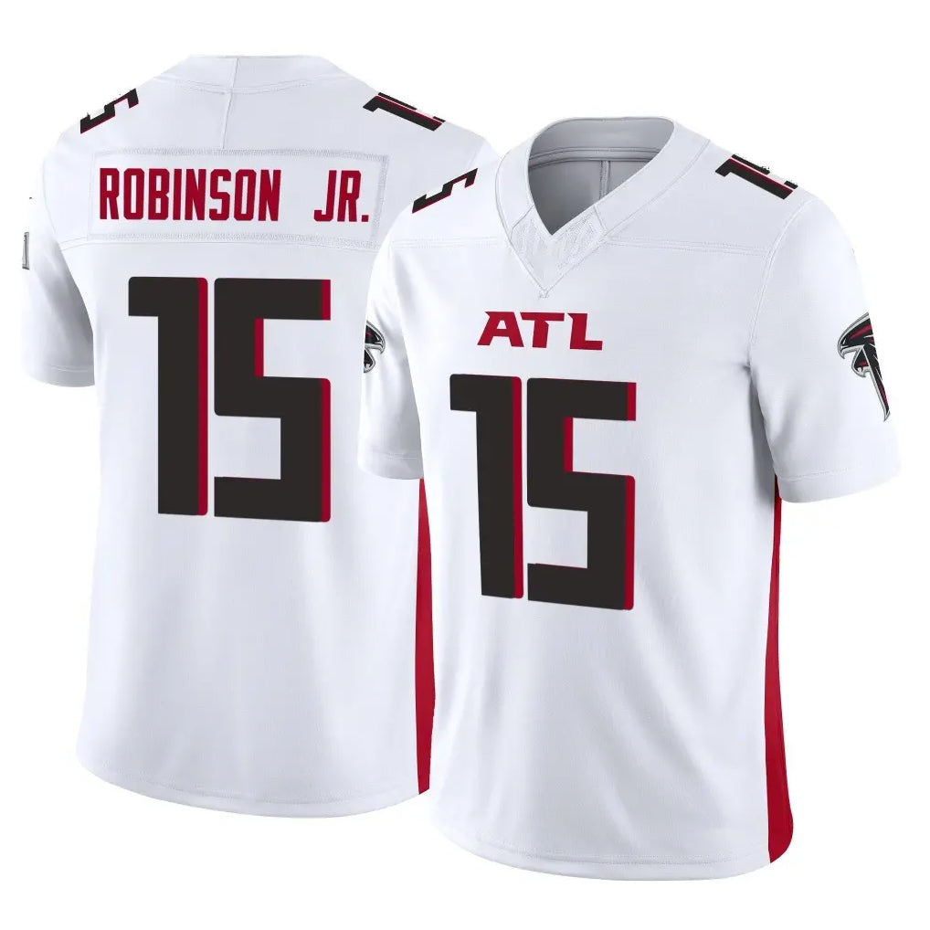 A.Falcons #15 Brian Robinson Player White Vapor F.U.S.E. Limited Gdoa Stitched Jerseys