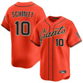 SF.Giants #10 Casey Schmitt Player Orange Home Limited Fdoa Stitched Jerseys