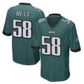 P.Eagles #58 Jalyx Hunt Player Team Color Green Home Game Gdoa Stitched Jerseys