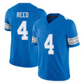 D.Lions #4 D.J. Reed Player Blue Limited Vapor F.U.S.E. Alternate Home Game Gdoa Stitched Jerseys