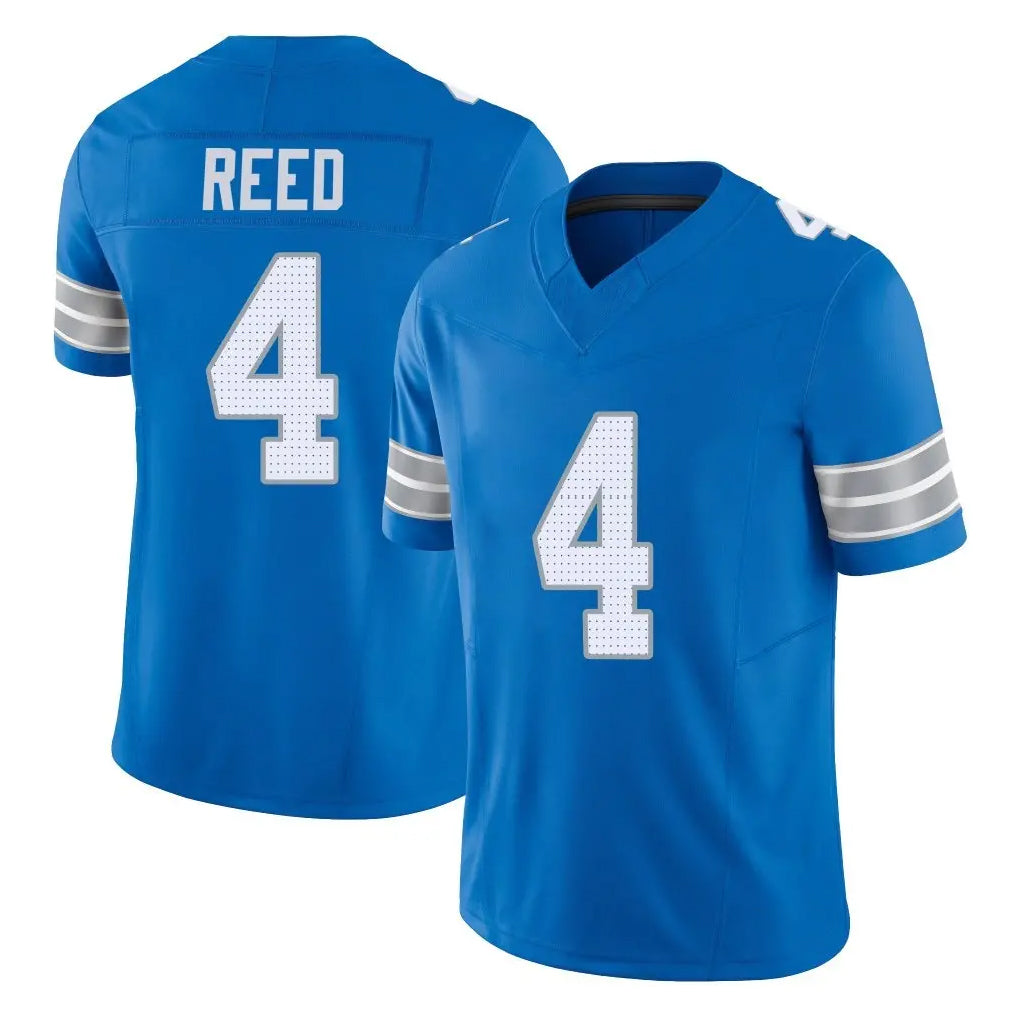 D.Lions #4 D.J. Reed Player Blue Limited Vapor F.U.S.E. Alternate Home Game Gdoa Stitched Jerseys