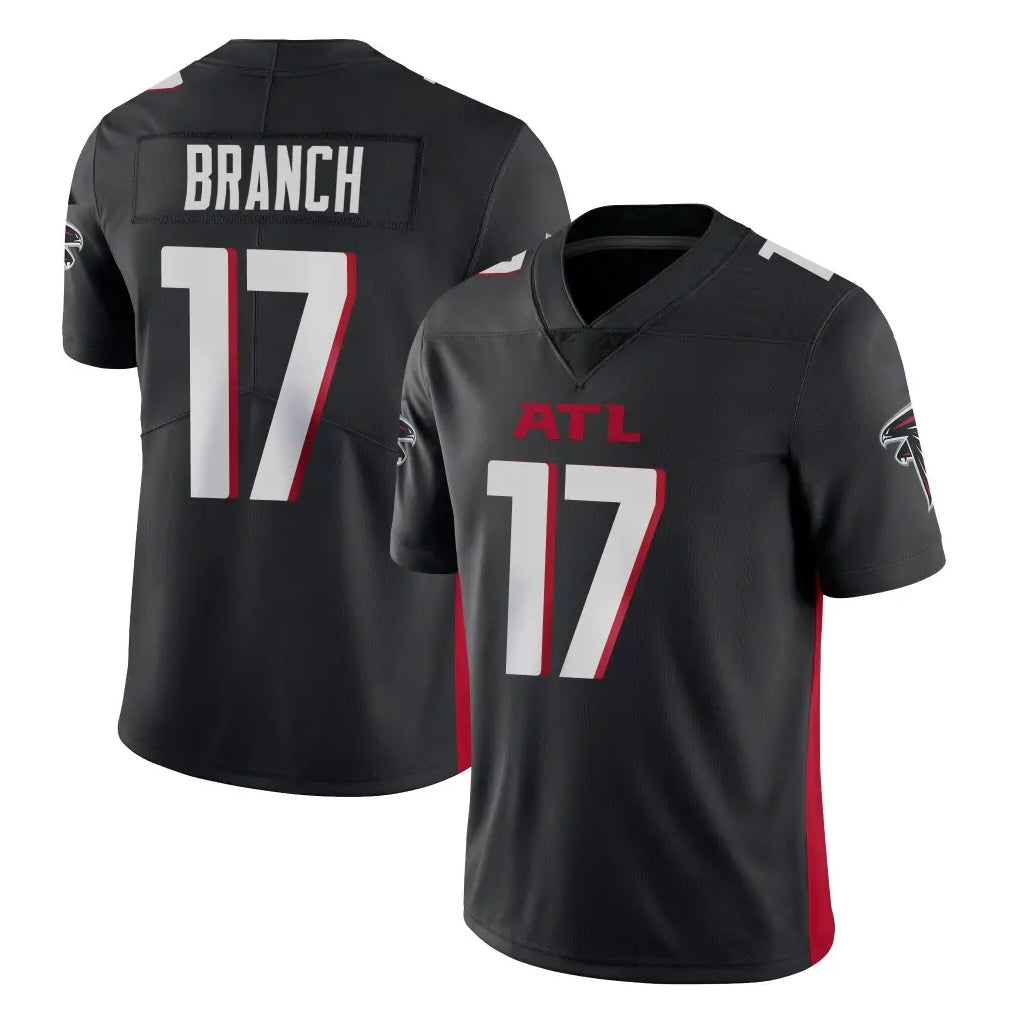 A.Falcons #17 Zachariah Branch Player Black Vapor Untouchable Limited Home Game Gdoa Stitched Jerseys
