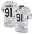 A.Cardinals #91 L.J. Collier Player Camo Salute to Service Limited Gdoa Stitched Jerseys
