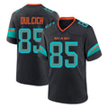 M.Dolphins #85 Greg Dulcich Player Black Pitch Rivalries Collection Home Game Gdoa Stitched Jerseys