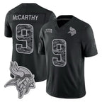 MN.Vikings #9 J.J. McCarthy Player Black Limited 2026 Salute to Service Home Game Gdoa Stitched Jerseys