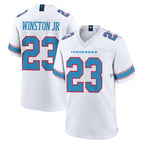 T.Titans #23 Kevin Winston Jr. Player White 2026 Game Home Gdoa Stitched Jerseys