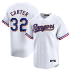 T.Rangers #32 Evan Carter Player Gold Collection Limited Edition White Fdoa Stitched Jerseys