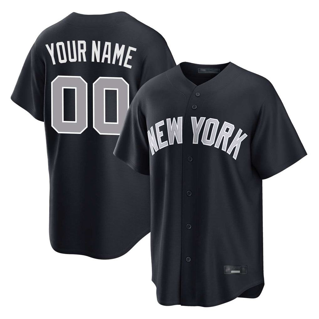 Custom NY.Yankees Navy Home Game Any Name & Number Gdoa Stitched Jerseys