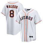 H.Astros #8 Christian Walker Player White Home Game Gdoa Stitched Jerseys