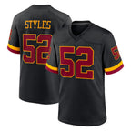 W.Commanders #52 Sonny Styles Player Black Limited Home Game Gdoa Stitched Jerseys