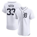 D.Tigers #33 Colt Keith Player White Limited Elite Home Gdoa Stitched Jerseys