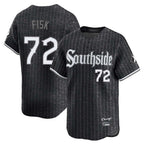 C.White Sox #72 Carlton Fisk Player Black City Connect Limited Home Gdoa Stitched Jerseys
