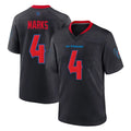 H.Texans #4 Woody Marks Player Navy 2nd Alternate Home Game Gdoa Stitched Jerseys