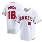 LA.Angels #16 Yusei Kikuchi Player White Limited Home Fdoa Stitched Jerseys