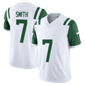 NY.Jets #7 Geno Smith Player White Limited Classic Vapor F.U.S.E. Home Game Gdoa Stitched Jerseys
