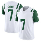 NY.Jets #7 Geno Smith Player White Limited Classic Vapor F.U.S.E. Home Game Gdoa Stitched Jerseys