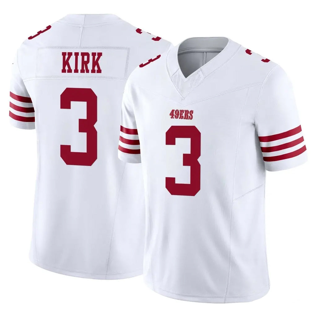 SF.49ers #3 Christian Kirk Player White Limited Vapor F.U.S.E. Home Game Gdoa Stitched Jerseys
