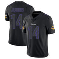 M.Vikings #14 Jauan Jennings Player Black Impact LImited Home Game Gdoa Stitched Jerseys