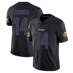 M.Vikings #14 Jauan Jennings Player Black Impact LImited Home Game Gdoa Stitched Jerseys