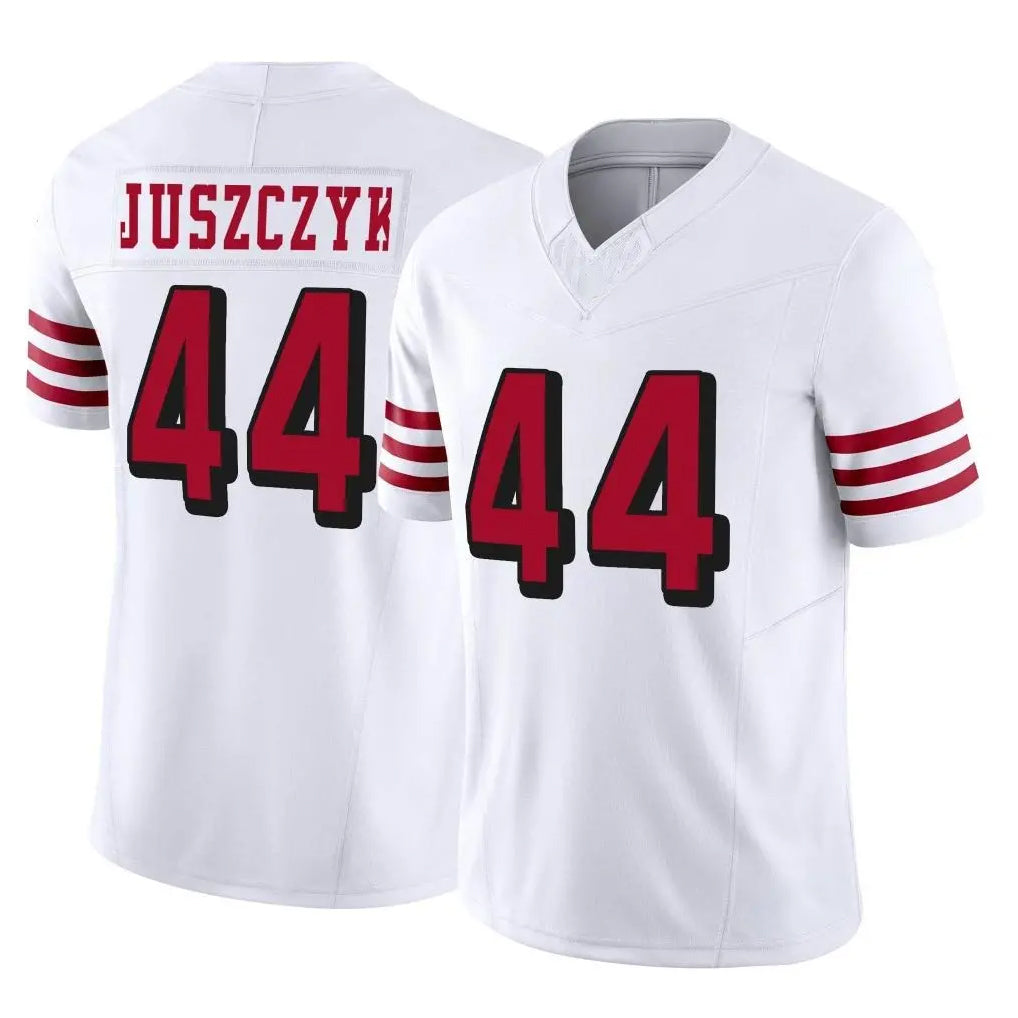 SF.49ers #44 Kyle Juszczyk Player White Limited Alternate Vapor F.U.S.E. Home Game Gdoa Stitched Jerseys