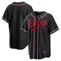 M.Twins ## Twins Blank Player Black Fashion Out Home Limited Fdoa Stitched Jerseys